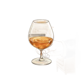 Tranh minh hoạ: rượu brandy