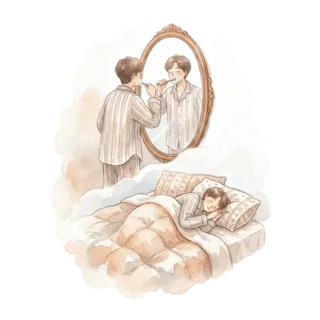 Tranh minh hoạ: đánh răng