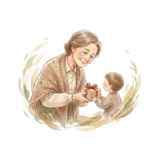 Tranh minh hoạ: dì