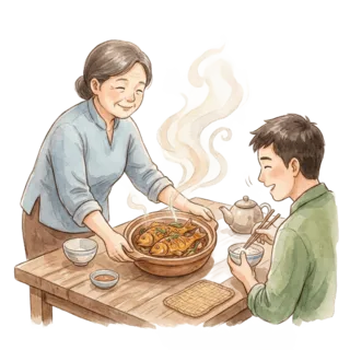 Tranh minh hoạ: mẹ vợ