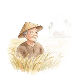Tranh minh hoạ: ông ngoại