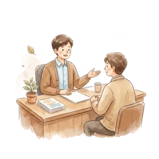 Tranh minh hoạ: công chức, viên chức