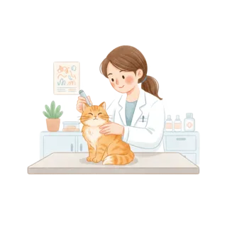 Tranh minh hoạ: bác sĩ thú y