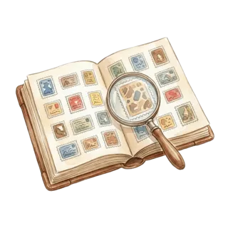 Tranh minh hoạ: sưu tầm tem