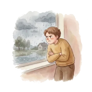 Tranh minh hoạ: ghét, chán