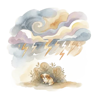 Tranh minh hoạ: sấm
