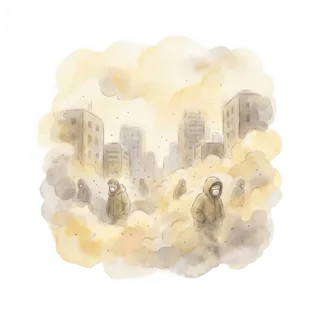 Tranh minh hoạ: bụi