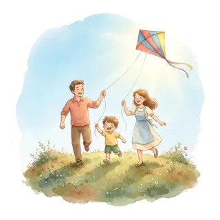 Tranh minh hoạ: trời nắng