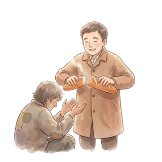 Tranh minh hoạ: hào phóng