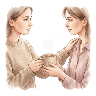 Tranh minh hoạ: bình tĩnh